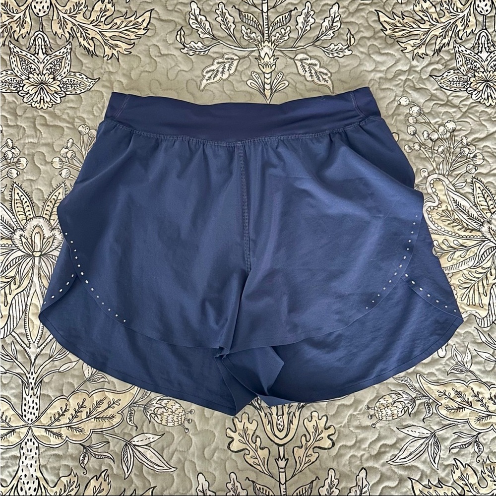 lululemon Fast & Free Reflective High-Rise Classic-Fit Shorts 3” Night Sea